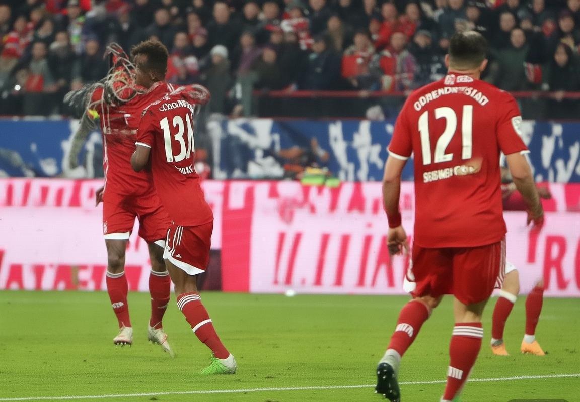 拜仁慕尼黑3-0完胜纽伦堡，科曼莱万进球重振士气(图2)